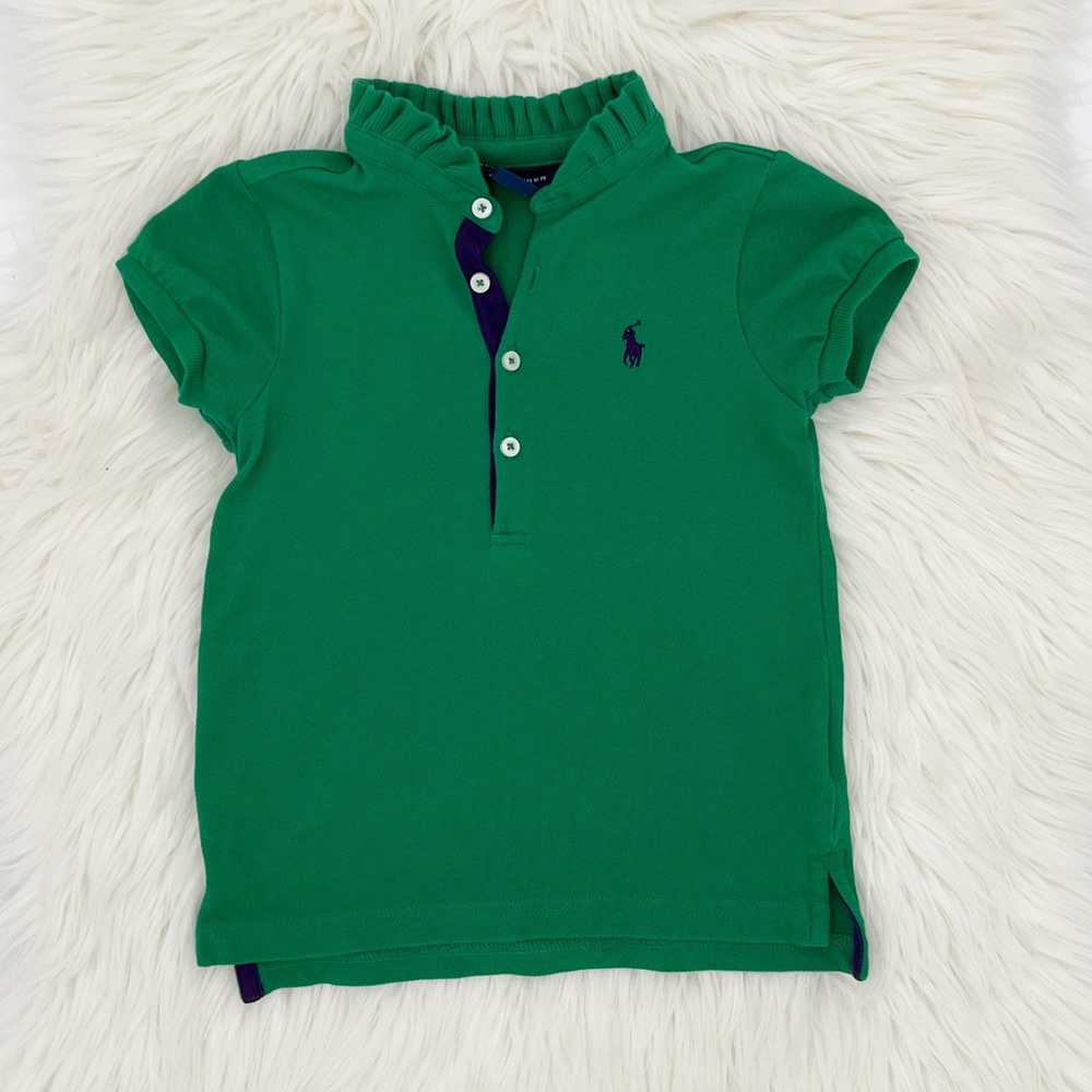 Ralph Lauren Ruffled Collar Polo Shirt